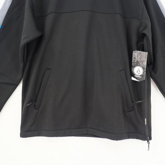 NEW Volcom Men's Small  Hydro Riding Snowboard Crew Sweatshirt Shirt Black - Picture 5 of 13